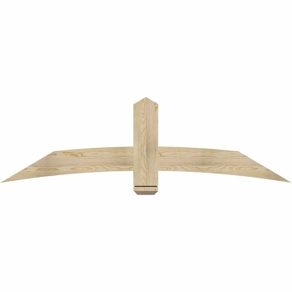 Ekena Millwork Bellingham Rough Sawn Timber Gable Bracket, Douglas Fir, 72"W x 21"H x 2"D x 6"F, 7/12 Pitch GBW072X21X0206BEL00RDF - main